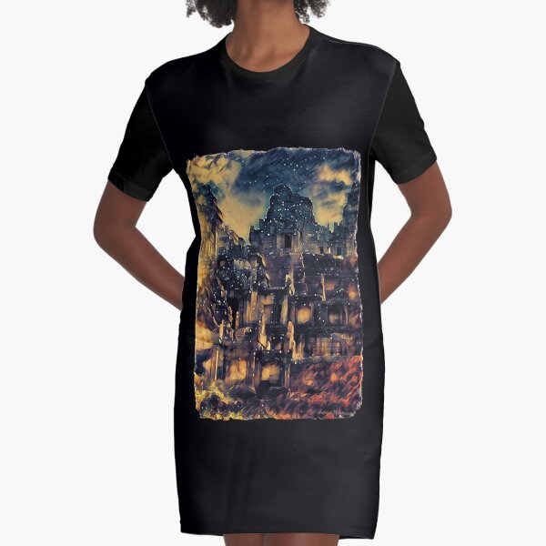 Takeo Temple Graphic T-Shirt Dress