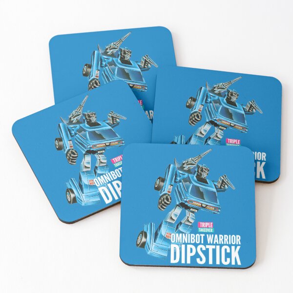 Item preview, Omnibot Dipstick (blue background) designed and sold by TripleTakeover.