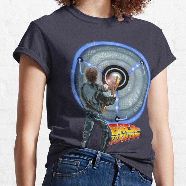 Marty McFly Rocking the Flux Capacitor Amplifier Classic T-Shirt