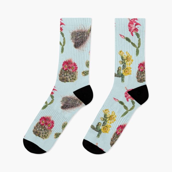 Item preview, Cactus bailando en azul claro designed and sold by Rockpools.