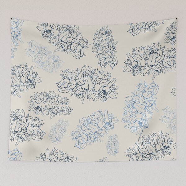 Item preview, PENIS ROSES VINTAGE FLORAL PATTERN 2 designed and sold by aydapadi.