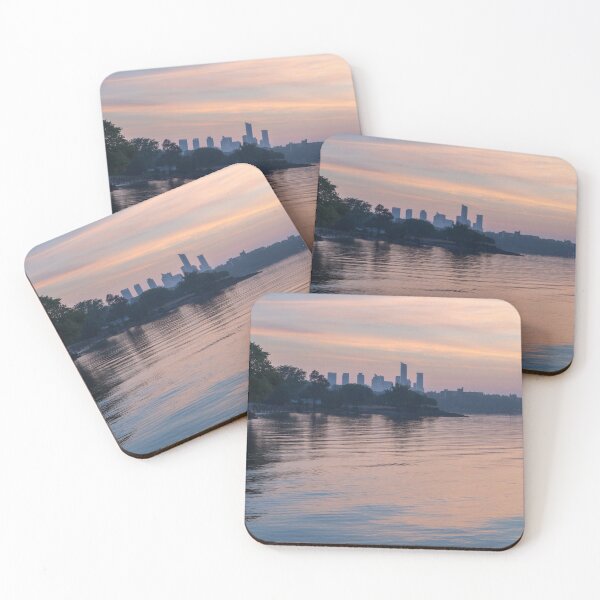 Item preview, Silky Pink Morning - Prince of Wales Park on Toronto Waterfront designed and sold by Georgia Mizuleva.