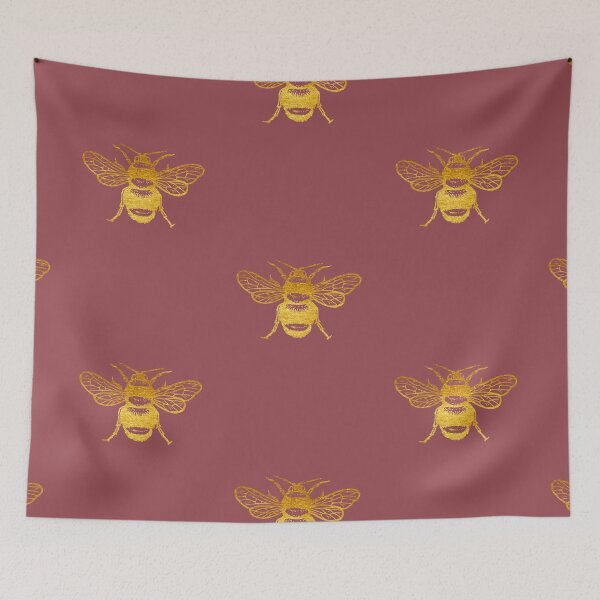 Item preview, golden bee designed and sold by happy-wild-vibe.