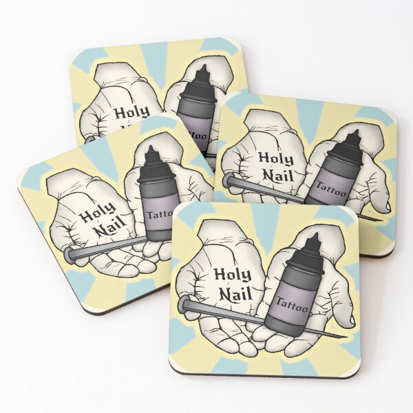 Item preview, Holy Nail Tattoo designed and sold by cptFootPilz.