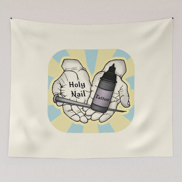 Item preview, Holy Nail Tattoo designed and sold by cptFootPilz.