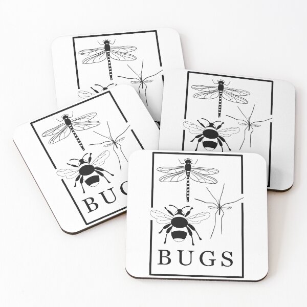 Item preview, BUGS - bumblebee, dragonfly and crane fly designed and sold by sannerly.