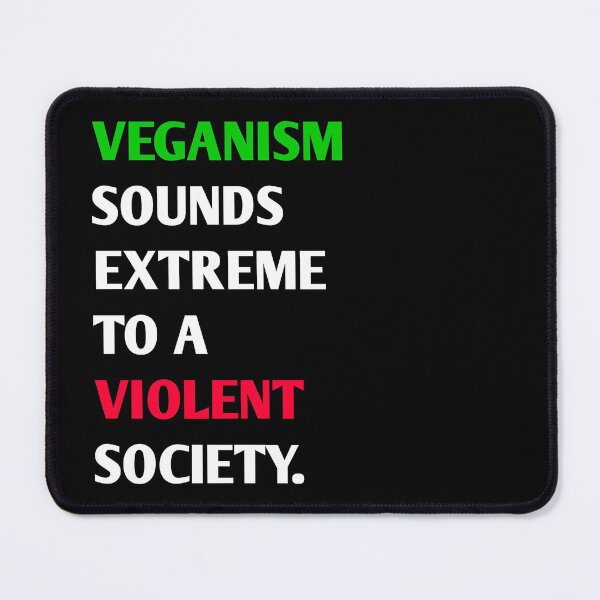 Item preview, Mensaje vegano | Activismo por los derechos de los animales | Cita de texto 3 colores designed and sold by EarlessPierre.
