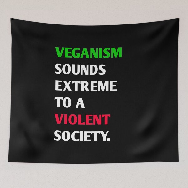 Item preview, Vegan Message | Animal Rights Activism | Text Quote 3 Colors designed and sold by EarlessPierre.
