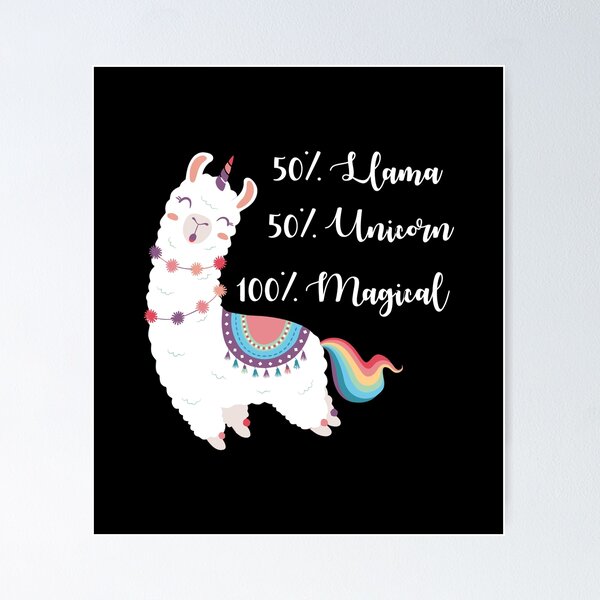 Item preview, Llamacorn 50% Llama 50% Unicorn 100% Magical Magic Alpaca Pullover Hoodie designed and sold by politevann.
