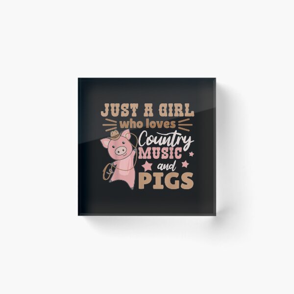 Item preview,  Just Girl Loves Country Music Pigs designed and sold by dianev79.
