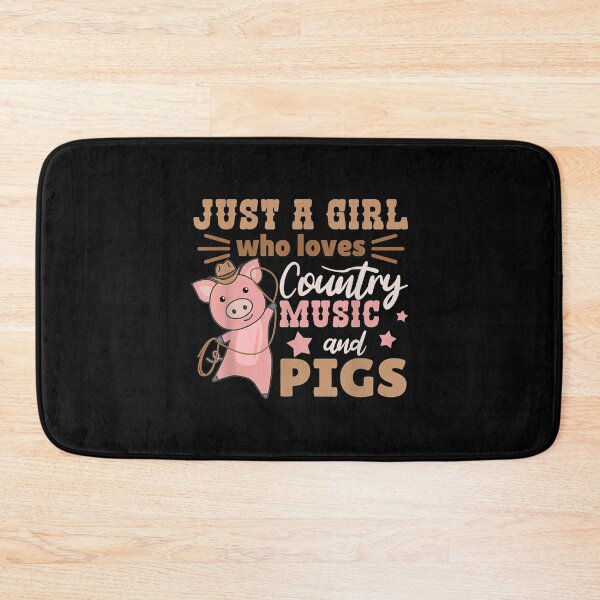 Item preview,  Just Girl Loves Country Music Pigs designed and sold by dianev79.