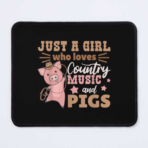Item preview, Just Girl Loves Country Music Pigs designed and sold by dianev79.