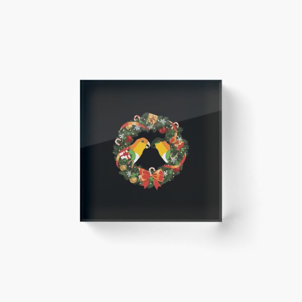 Item preview, Caique Parrot Parakeet Christmas Wreath designed and sold by ferverena4.