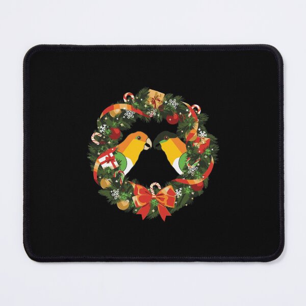 Item preview, Caique Parrot Parakeet Christmas Wreath designed and sold by ferverena4.