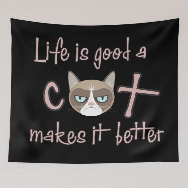 Item preview, Life Is Good A Cat Makes It Better designed and sold by Nesro34.