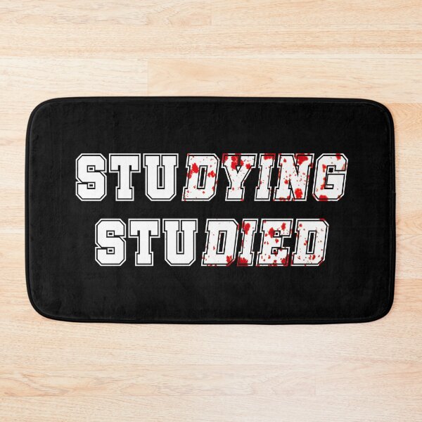 Item preview, Studying Studied - white and blood spatter - back to school designed and sold by hasbeenz.