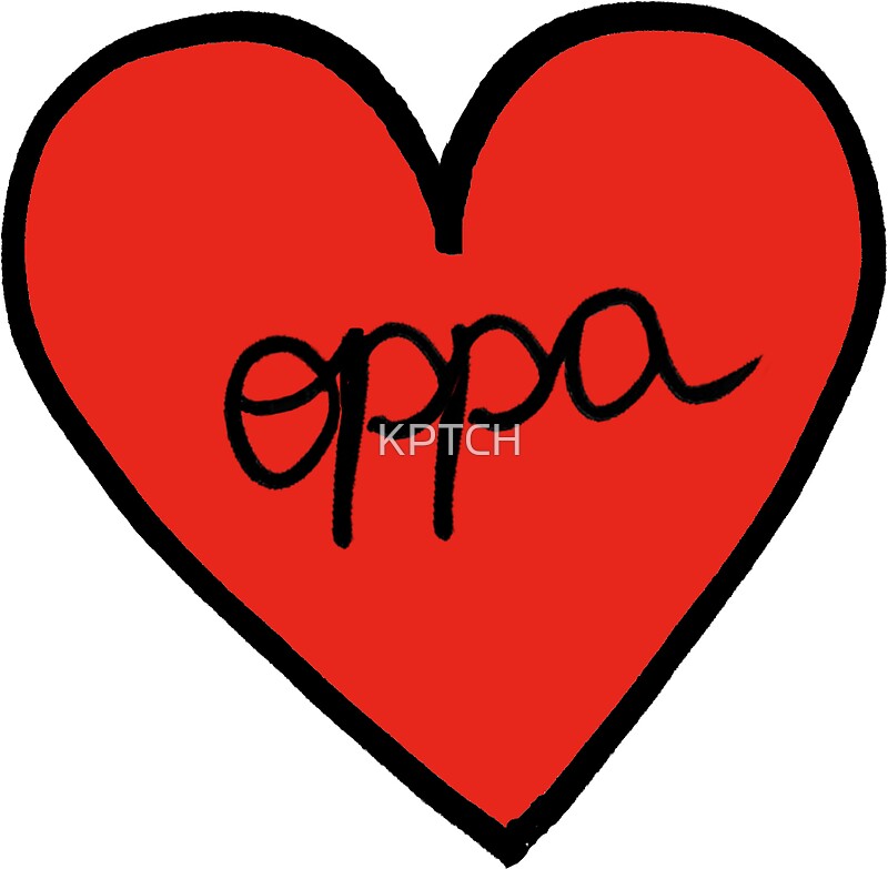 "Oppa Heart Patch kpop" Stickers by KPTCH | Redbubble