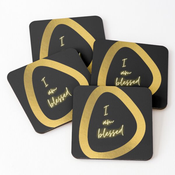 Item preview, I am Blessed Golden Text  designed and sold by teenoushh.