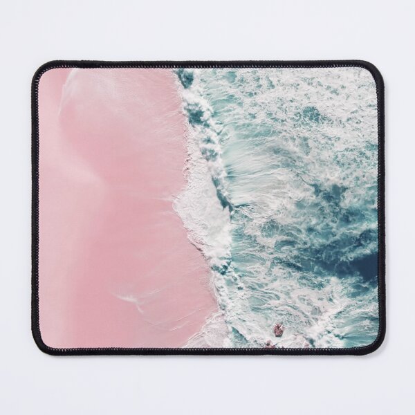 Item preview, Sea of Love - Pink Sandy Beach - Ocean Sea Crashing Waves photography by Ingrid Beddoes designed and sold by Ingrid Beddoes Photography.