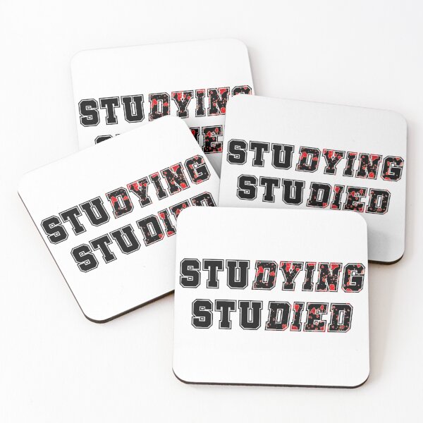 Item preview, Estudiar Estudió - negro y salpicaduras de sangre - regreso a la escuela designed and sold by hasbeenz.