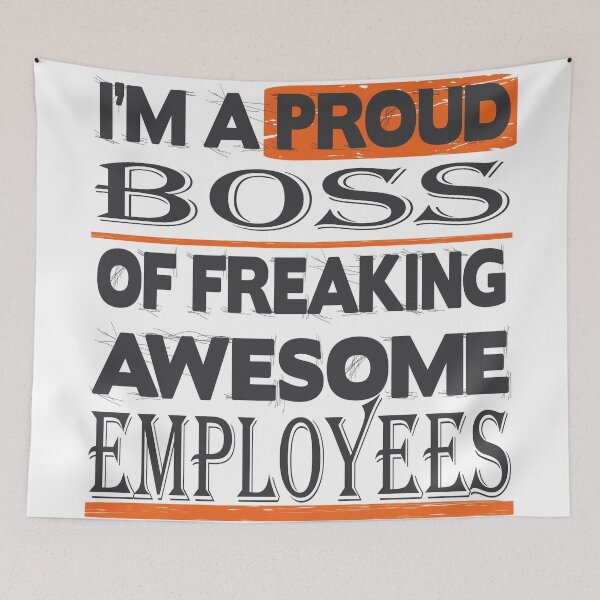 Item preview, I Am A Proud Boss Of Freaking Awesome Employees Vintage Retro   designed and sold by HStudioPrints.