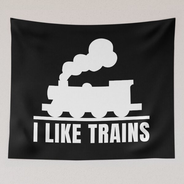 Item preview, I Like Trains Funny Design designed and sold by Viral-Style.
