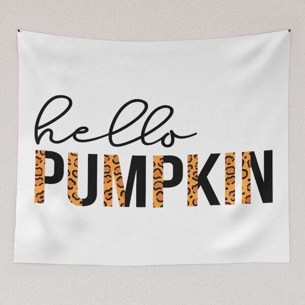 Item preview, hello pumpkin leopard pattern designed and sold by Ashi17.