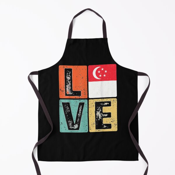 Item preview, Vintage Retro I Love Singapore Flag For Singaporean Pride designed and sold by janetconnie8l.