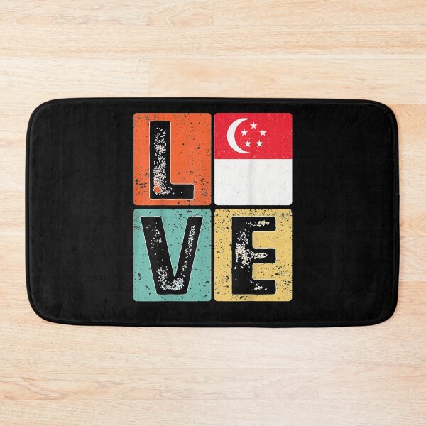Item preview, Vintage Retro I Love Singapore Flag For Singaporean Pride  designed and sold by janetconnie8l.