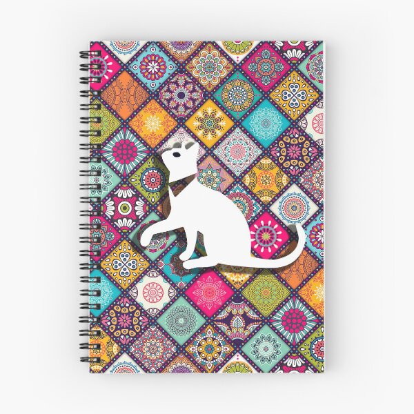 Item preview, Kawaii Adorable Cat with Abstract Pattern, Popoki 802 designed and sold by VinBasis.