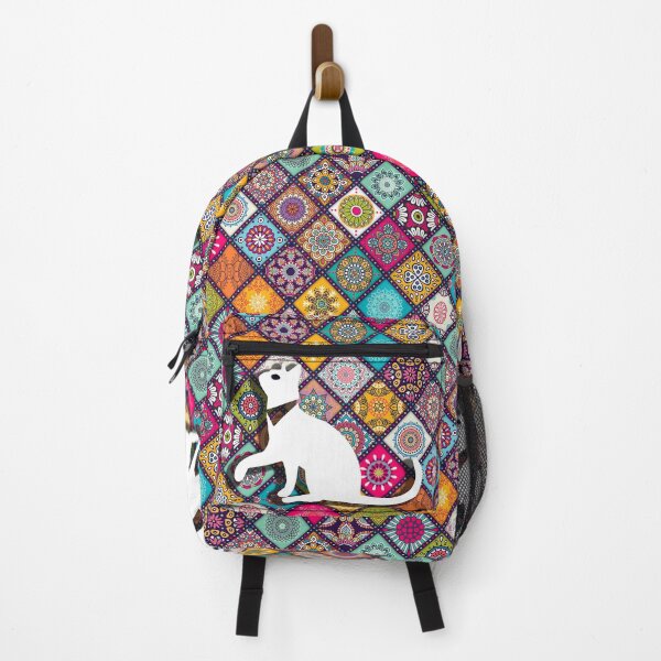 Item preview, Kawaii Adorable Cat with Abstract Pattern, Popoki 802 designed and sold by VinBasis.