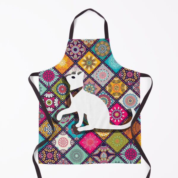 Item preview, Kawaii Adorable Cat with Abstract Pattern, Popoki 802 designed and sold by VinBasis.