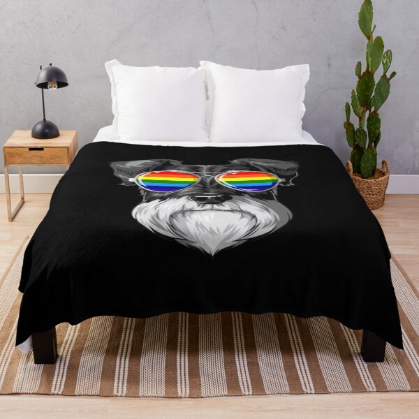 Item preview, Schnauzer Gay Pride Flag LGBT Rainbow Sunglasses designed and sold by nguyenkendn79.