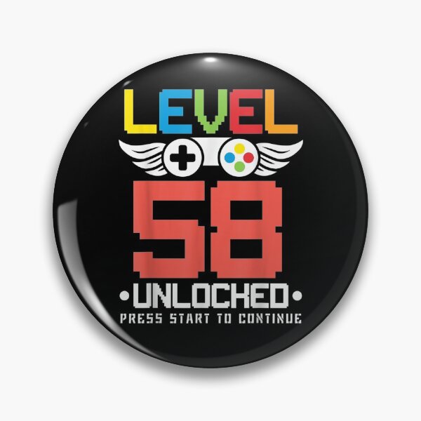 Item preview, Level 58 Unlocked Funny Video Games Lover 58 Birthday Gift  designed and sold by janetconnie8l.