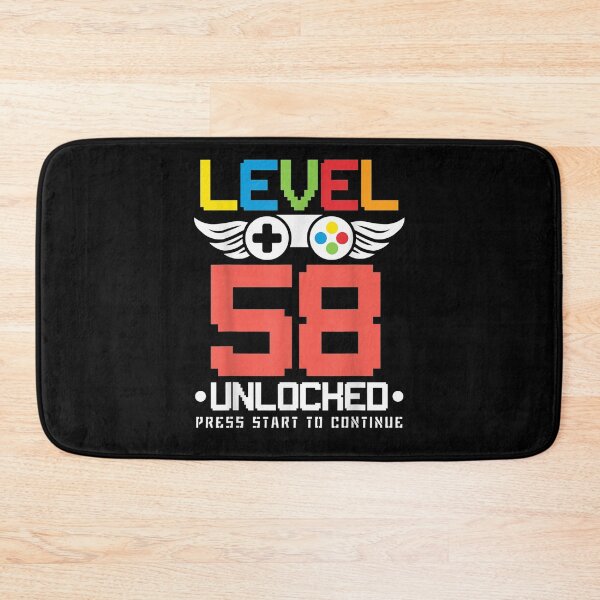 Item preview, Level 58 Unlocked Funny Video Games Lover 58 Birthday Gift  designed and sold by janetconnie8l.