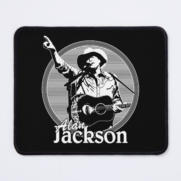 Item preview, Black And White Alan Arts Jackson Singer Guitarist designed and sold by SaraYong7.