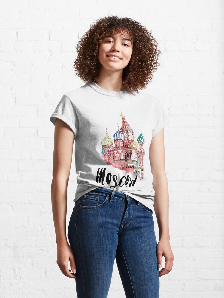 Thumbnail 4 of 7, Classic T-Shirt, Moscow designed and sold by creativelolo.