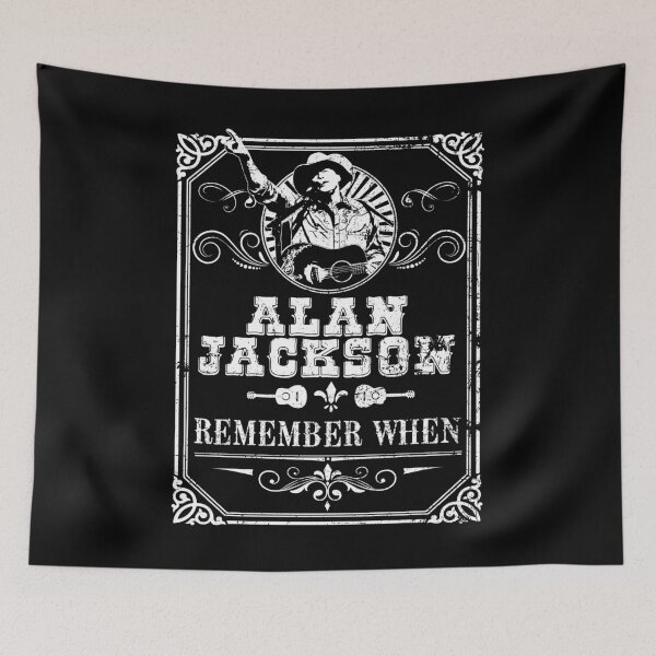 Item preview, White And Black Design Alan Arts Jackson Remember When designed and sold by SaraYong7.