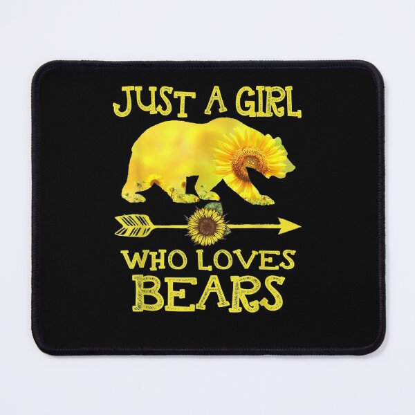 Item preview, Bear Just A Girl Who Loves Bears Sunflower designed and sold by janetconnie8l.