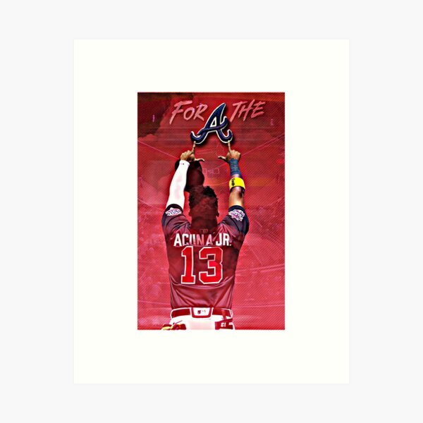 Ronald Acuna Jr Signed All Star Poster Inscribed Atlanta Braves Beckett  Witness