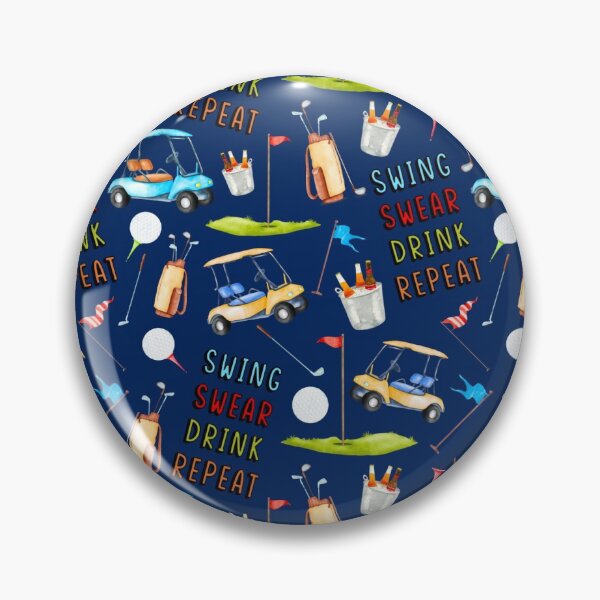 Item preview, Swing Swear Drink Repeat Funny Golf Humor designed and sold by KrisInStitches.