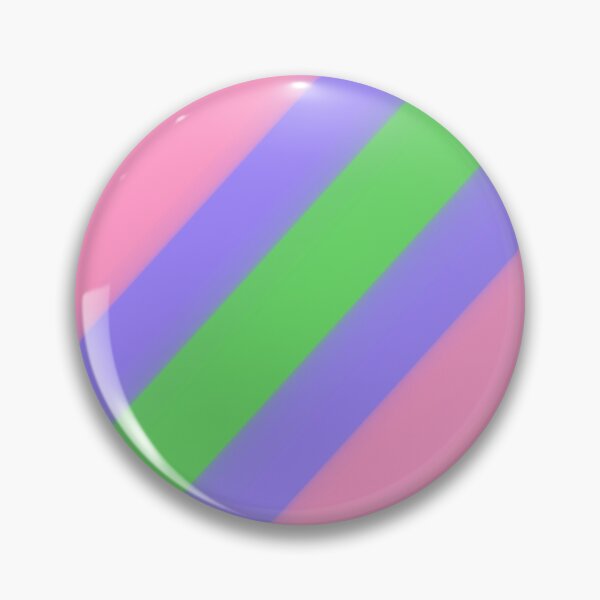 Item preview, Trigender flag pin designed and sold by Perri Makenna.