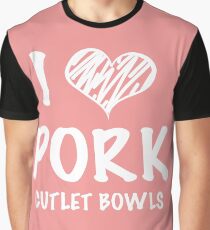 I <3 Pork Cutlet Bowls (Yuri on Ice) Graphic T-Shirt