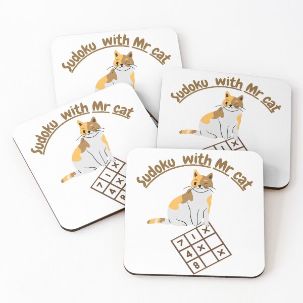 Item preview, Sudoku with Mr cat ,cute cat  designed and sold by Everyday_wonder .