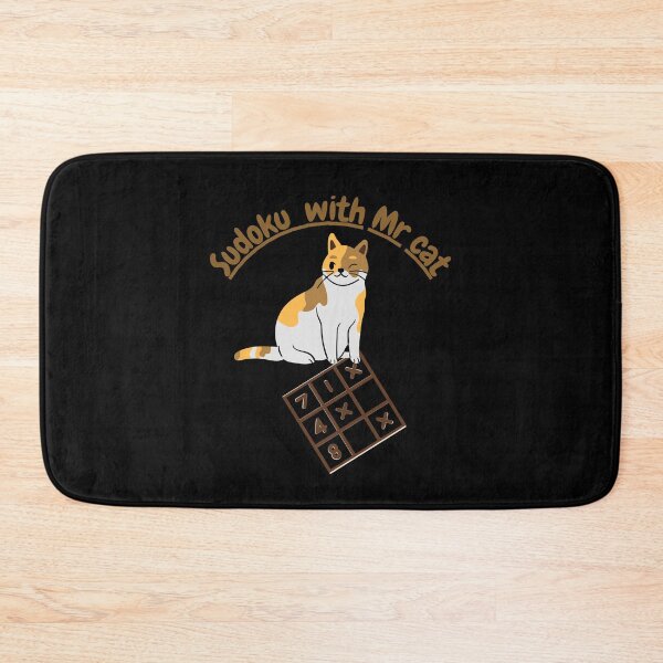 Item preview, Sudoku with Mr cat ,cute cat  designed and sold by Everyday_wonder .