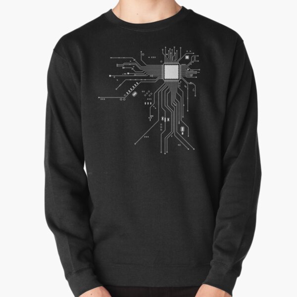 CPU Processor Circuit Diagram  Pullover Sweatshirt