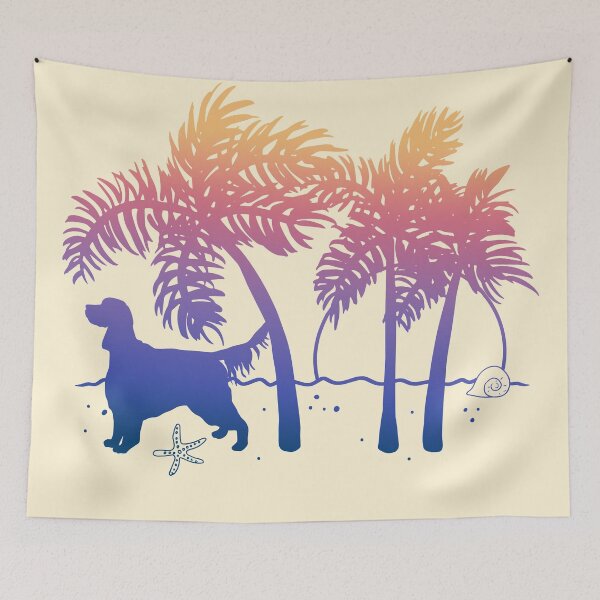 Item preview, Gordon Setter Ombre Beach Sunrise designed and sold by JannaSalak.