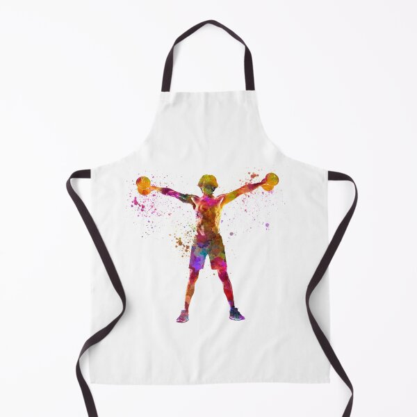 Item preview, Young man practices fitness in watercolor designed and sold by paulrommer.