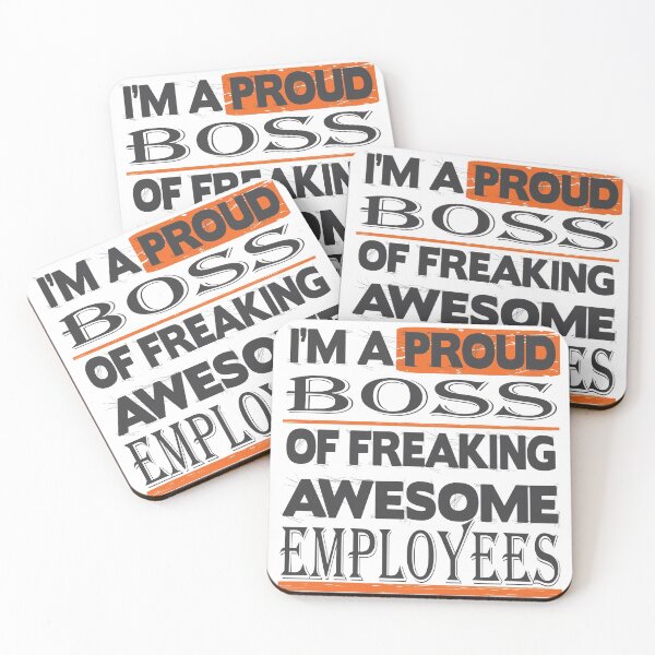 Item preview, I Am A Proud Boss Of Freaking Awesome Employees Vintage Retro   designed and sold by HStudioPrints.