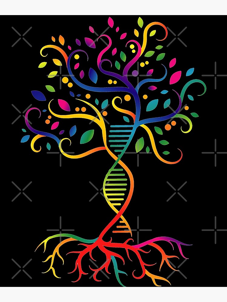 "DNA tree Colourful Biology Science Tree Tree Of Life" Poster for Sale